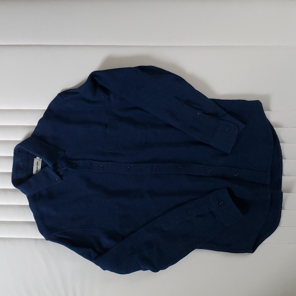 Taylor Stitch Jack Shirt in Indigo Waffle - M40